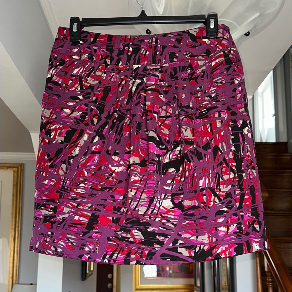 🎤 Ann Taylor Abstract Print Skirt Sz 12
